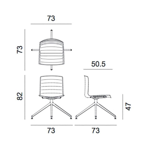 Catifa 46 0375 Swivel Chair