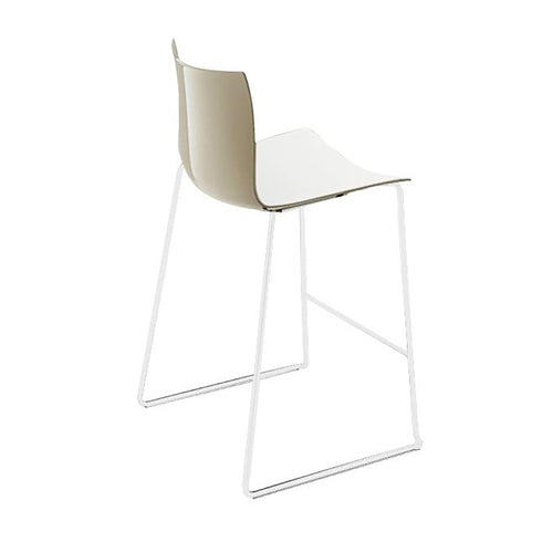 Catifa 46 0474 Bar Stool Low Bicoloured White