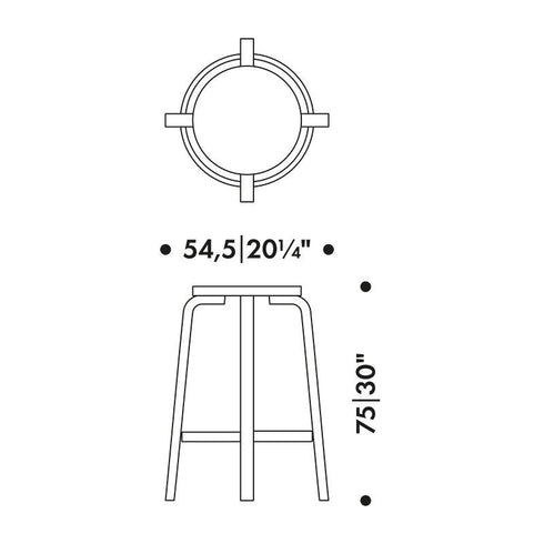 64 Bar Chair Base 75cm
