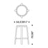 64 Bar Chair Base 75cm