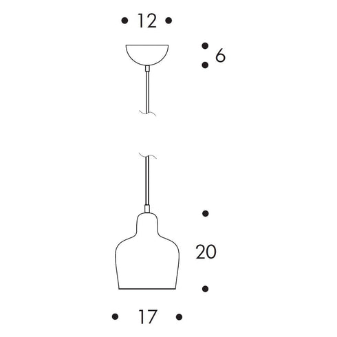 A330S Golden Bell Suspension Lamp Brass