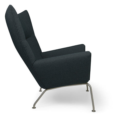CH445 Wing Lounge CHair / Stainless Steel