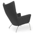 CH445 Wing Lounge CHair / Stainless Steel