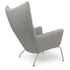 CH445 Wing Lounge CHair / Stainless Steel