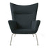 CH445 Wing Lounge CHair / Stainless Steel