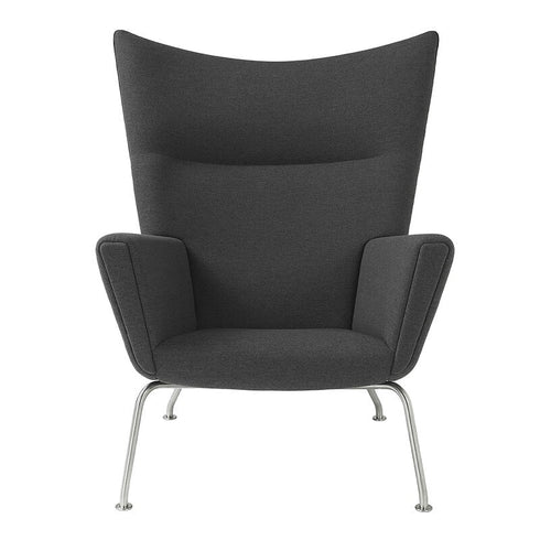 CH445 Wing Lounge CHair / Stainless Steel