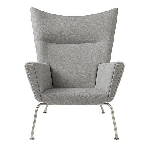 CH445 Wing Lounge CHair / Stainless Steel