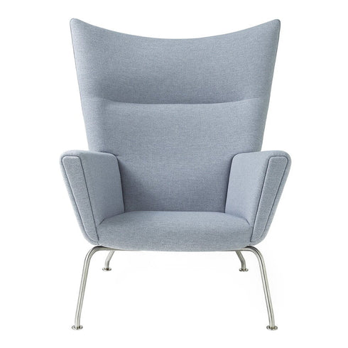 CH445 Wing Lounge CHair / Stainless Steel