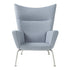 CH445 Wing Lounge CHair / Stainless Steel