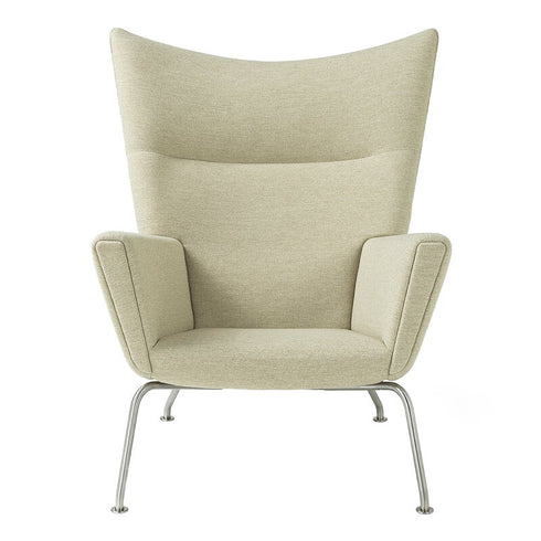 CH445 Wing Lounge CHair / Stainless Steel