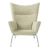 CH445 Wing Lounge CHair / Stainless Steel