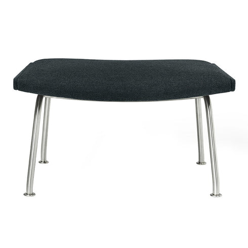 CH446 Wing Footstool / Stainless Steel