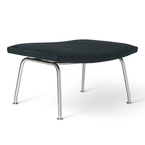 CH446 Wing Footstool / Stainless Steel
