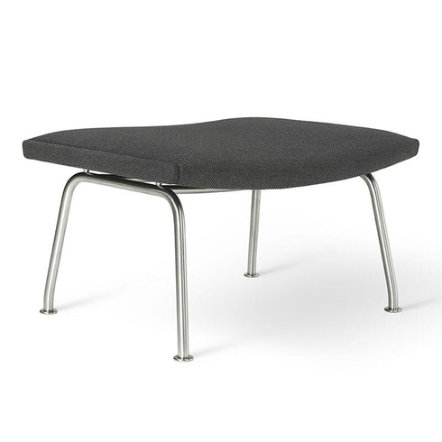 CH446 Wing Footstool / Stainless Steel