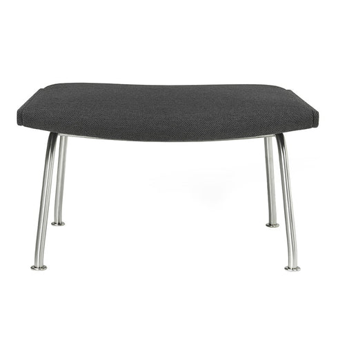 CH446 Wing Footstool / Stainless Steel