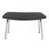 CH446 Wing Footstool / Stainless Steel