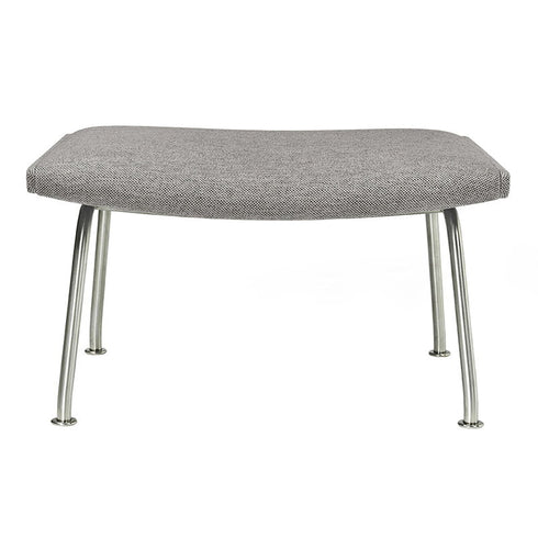 CH446 Wing Footstool / Stainless Steel