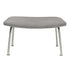 CH446 Wing Footstool / Stainless Steel
