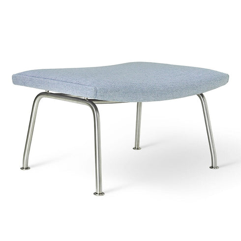 CH446 Wing Footstool / Stainless Steel
