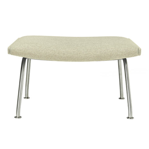 CH446 Wing Footstool / Stainless Steel