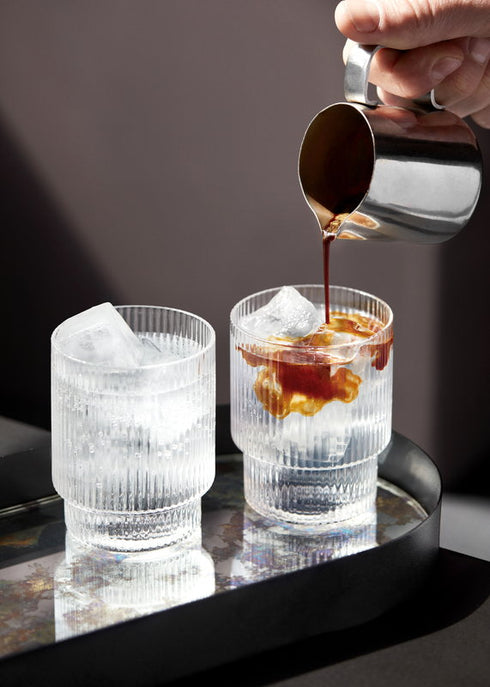 Ripple Drinking Glasses / 4 Pcs