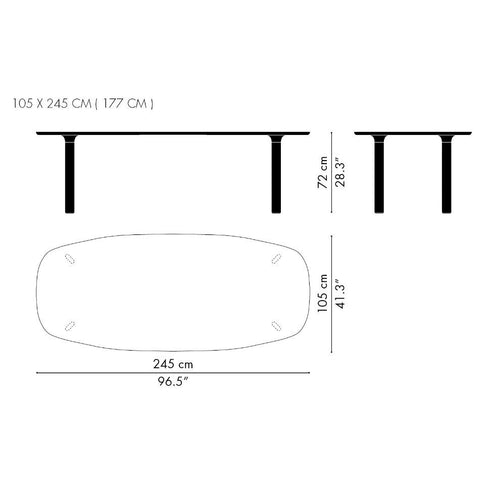 Analog™ JH83 Dining Table 245x105cm