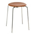 Dot™ Stool Leather / Chromed Steel Base