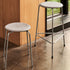 Dot™ Stool Leather / Chromed Steel Base