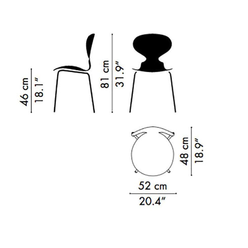 Ant™ Chair / Coloured Veneer