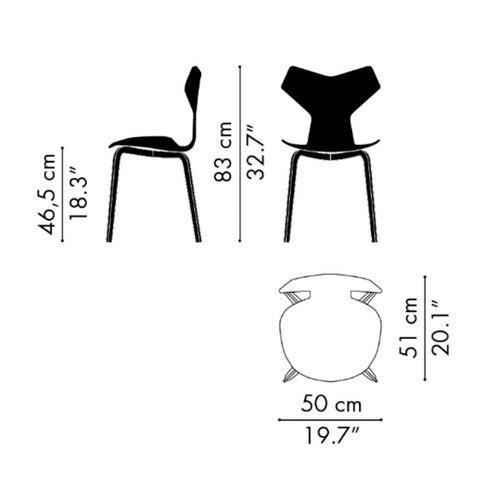 Grand Prix™ Chair / Wood Base