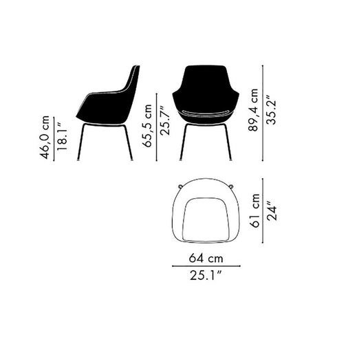 Little Giraffe™ Chair / Chrome Base