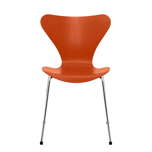 Serie 7™ Chair Coloured Veneer / Chromed Base