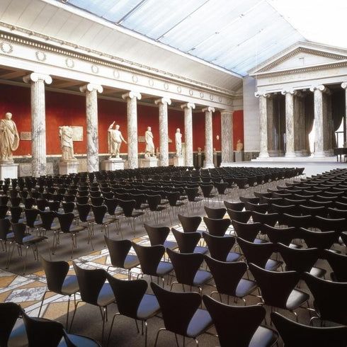 Serie 7™ Chair Coloured Veneer / Chromed Base