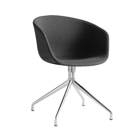 About a Chair 21 Swivel Chair Upholstered Polished Base