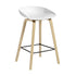 About a Stool AAS 32 Bar Stool Low Soaped Oak Base