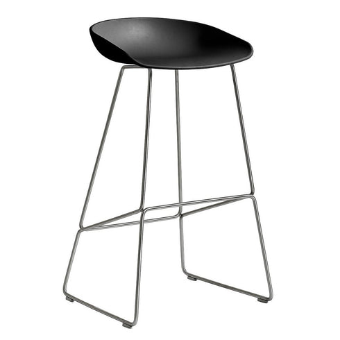 About a Stool AAS 38 Bar Stool High Stainless Steel Base