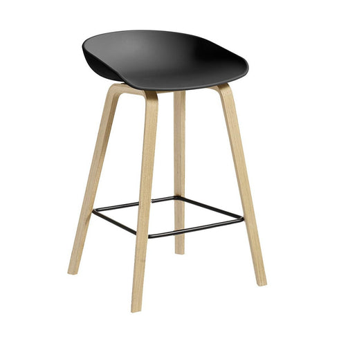 About a Stool AAS 32 Bar Stool Low Soaped Oak Base