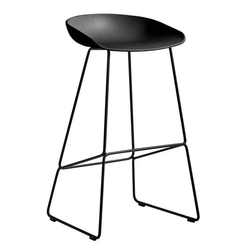 About a Stool AAS 38 Bar Stool High Black Base