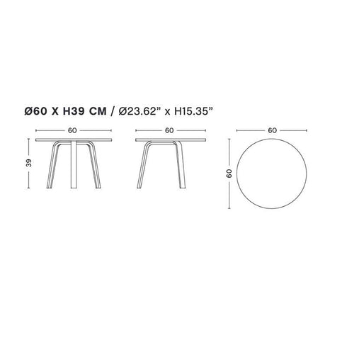 Bella Side Table Ø60x39cm