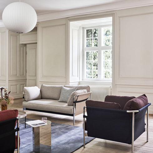 Can 2.0 2-Seater Sofa Frame Steel Chromed