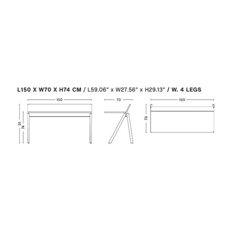 Copenhagen CPH190 Desk