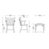 J42 Armchair Solid beech base