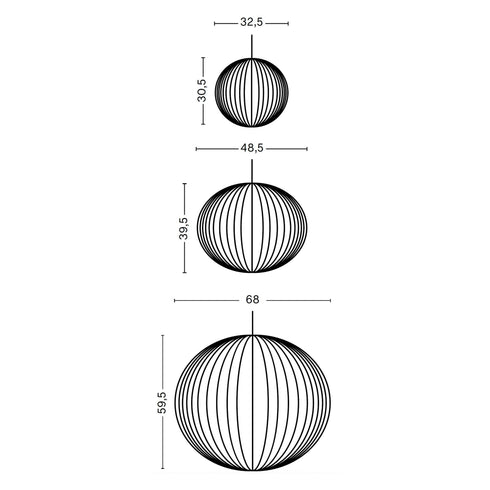 Nelson Ball Bubble Suspension Lamp