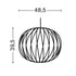 Nelson Ball Crisscross Bubble Suspension Lamp
