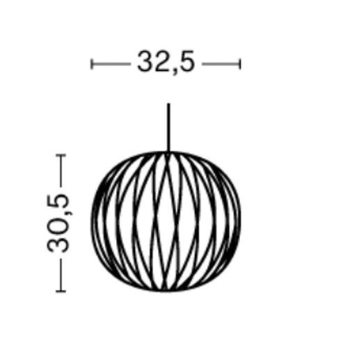 Nelson Ball Crisscross Bubble Suspension Lamp