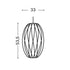 Nelson Cigar Crisscross Bubble Suspension Lamp M