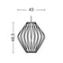Nelson Pear Crisscross Bubble Suspension Lamp