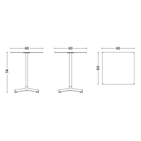 Neu Table Square 60x60cm