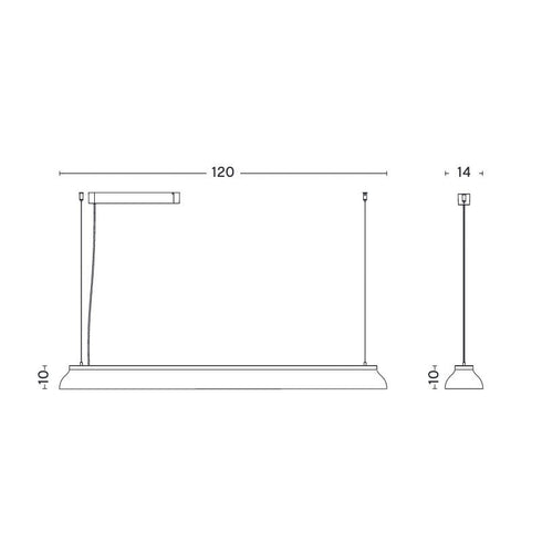 PC Linear LED Suspension Lamp