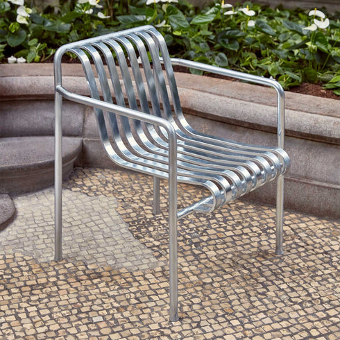 Palissade Dining Garden Armchair Hot Galvanised